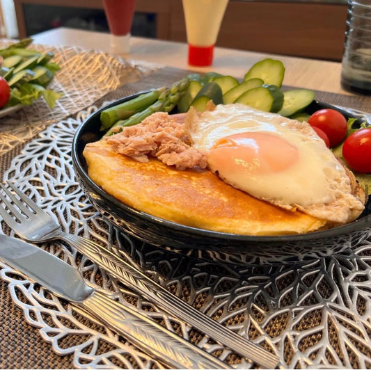 家でもできる簡単おしゃれカフェメニュー「ツナたまパンケーキ」