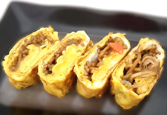 焼きそばが余ったら厚焼きに!