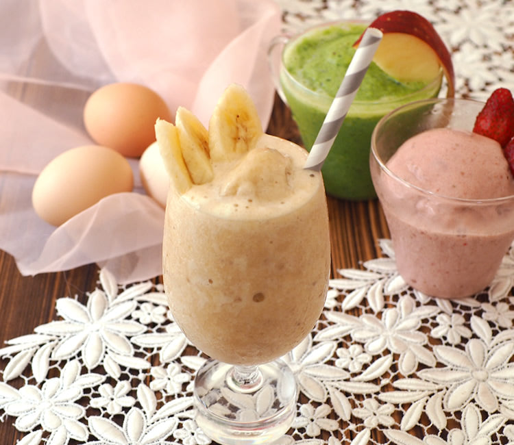 甘酒プリンシェイク