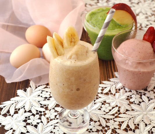 甘酒プリンシェイク